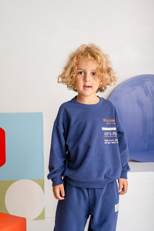 Långärmad T-shirt i bomullsmix för barn