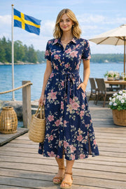 Nordic Blossom Smocked sommarklänning